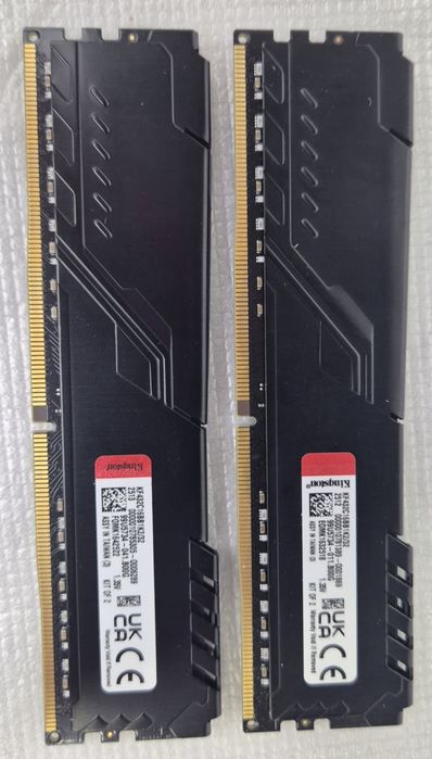 Оперативна пам’ять Kingston Fury DDR4-3200 32768 MB PC4-25600 (Kit of 2×16384) Beast Black (KF432C16BB1K2/32) Б.В