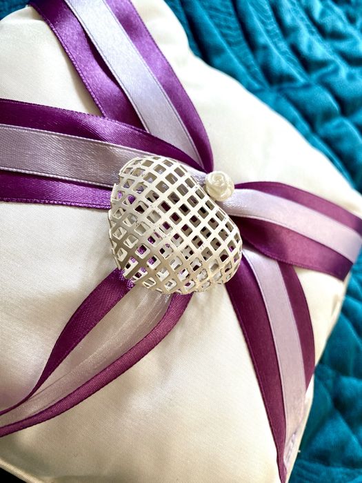 Poduszka na obrączki ślubne Premium NOWA