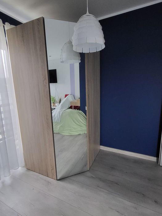 Szafa narożna Black red white