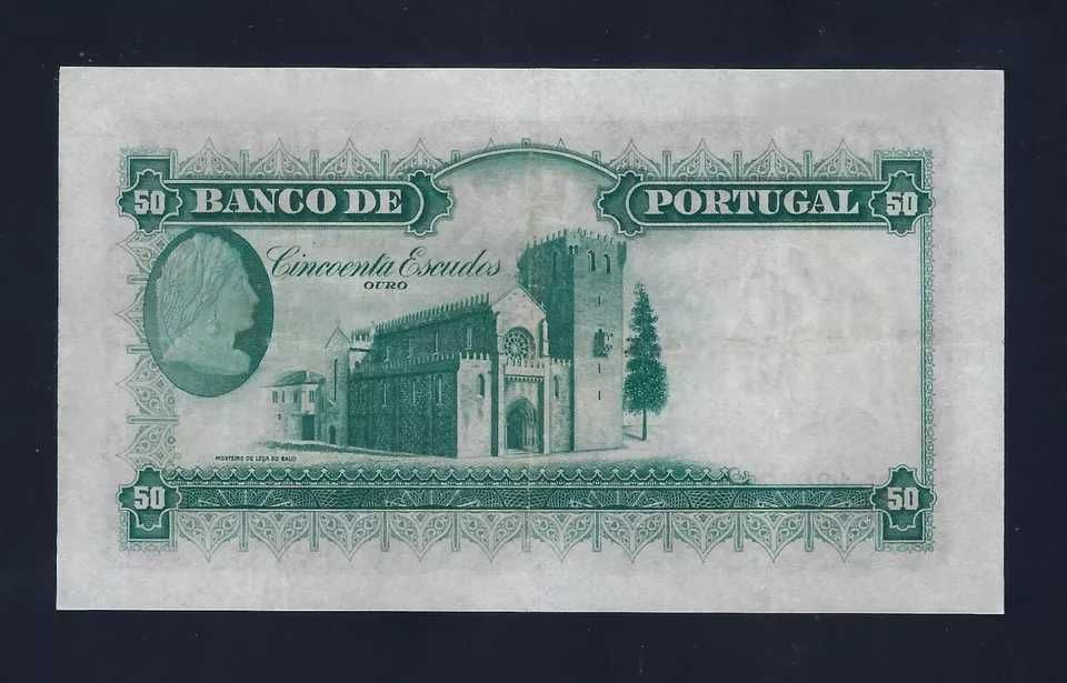 NOTA Portugal 50 Escudos 1938 P-149 XF BELA RARE DATE