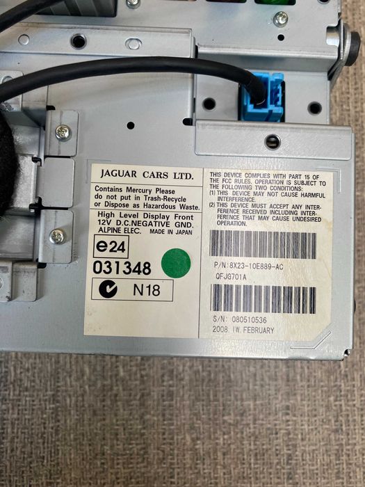 Ekran/Wyświetlacz Jaguar xf 2008rok