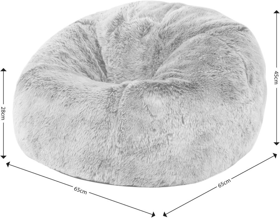 Icon Pufa Worek do Siedzenia z wypełnieniem fotel tęczowy 65x65cm