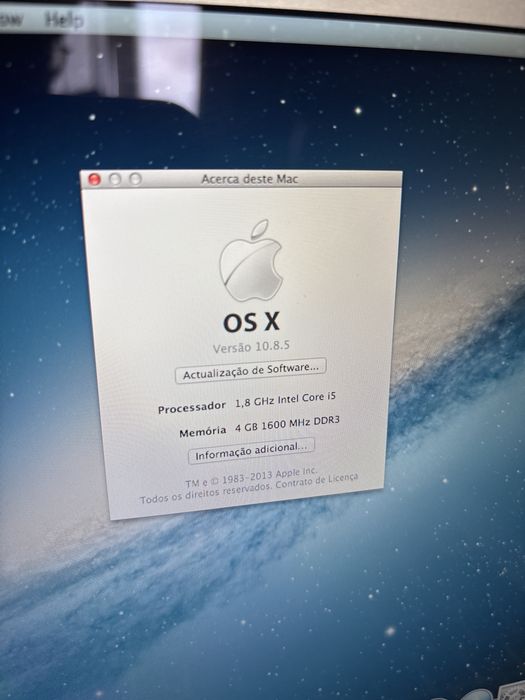 Macbook Air 2012 a funcionar