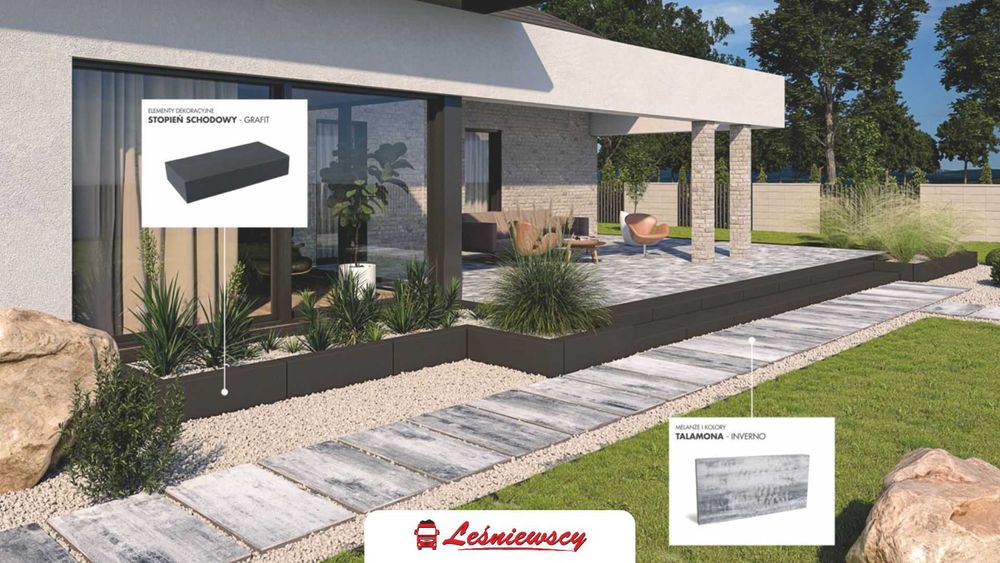 Płyta tarasowa chodnikowa Drogbruk-Verona 60x30cm nowoczesna