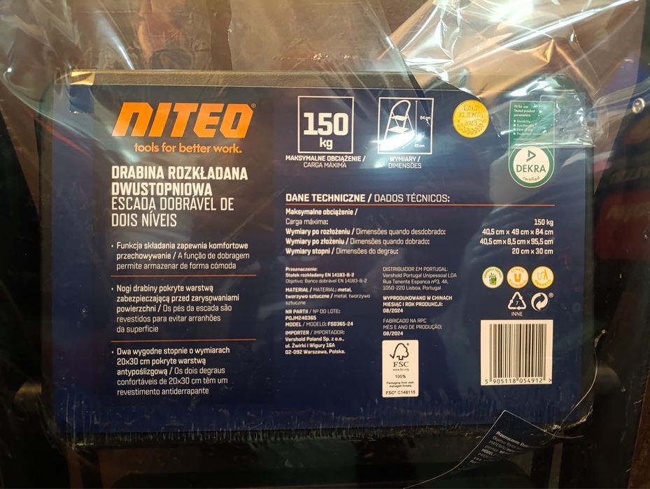 Drabinka dwustopniowa marki NITEO nowa