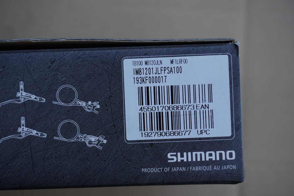 Shimano XT BL-T8100 + BR-M8120 hamulec tarczowy 1000mm przód BOX
