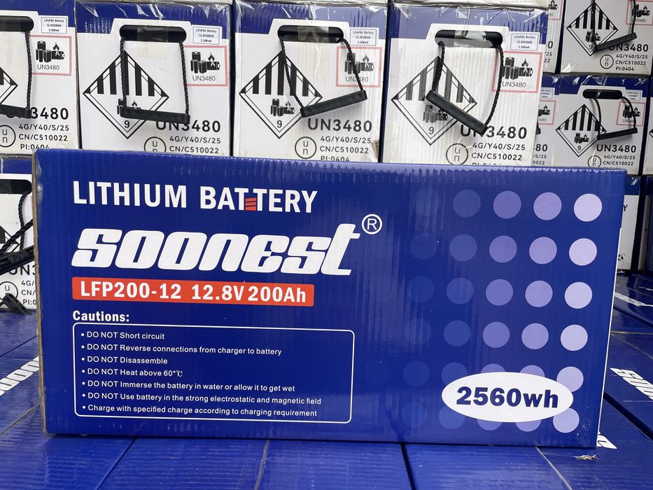 Аккумулятор LiFePO4 Soonest 12.8V 200Ah (2560Wh)