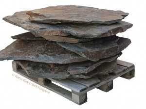 Duży łupek wielkopłytowy szary - Kamień na ścieżki i kaskady