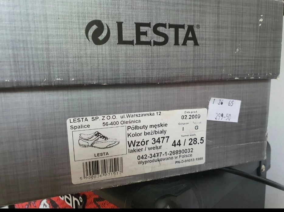 Buty męskie LESTA nr 44
