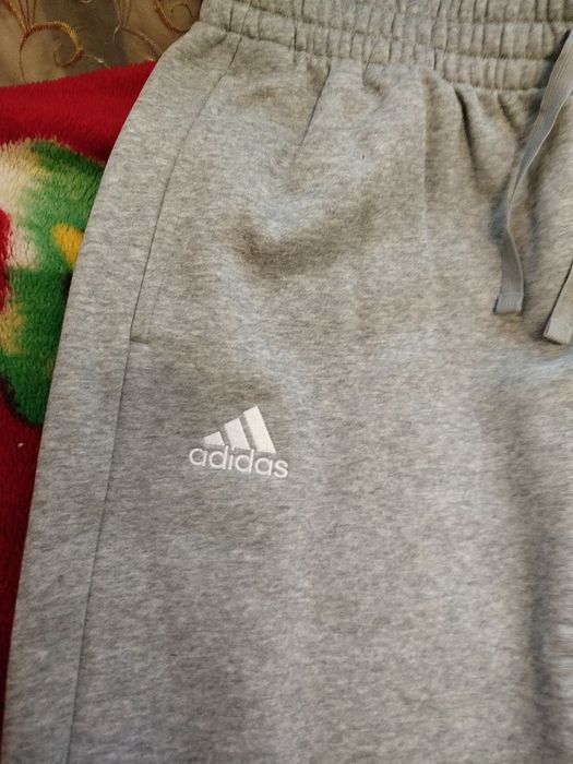 Штаны ADIDAS серые флис L оригинал