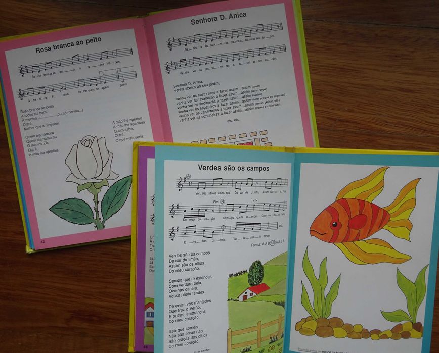 O Meu Livro de Canções 1º Volume e 2º Volume - 1ª Edição 1991