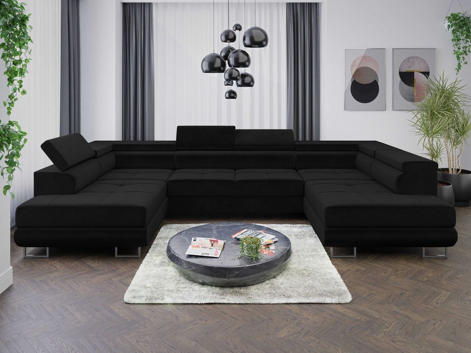 Narożnik Sofa Anton U funkcja spania delfin Kronos 7 sprezyna falista