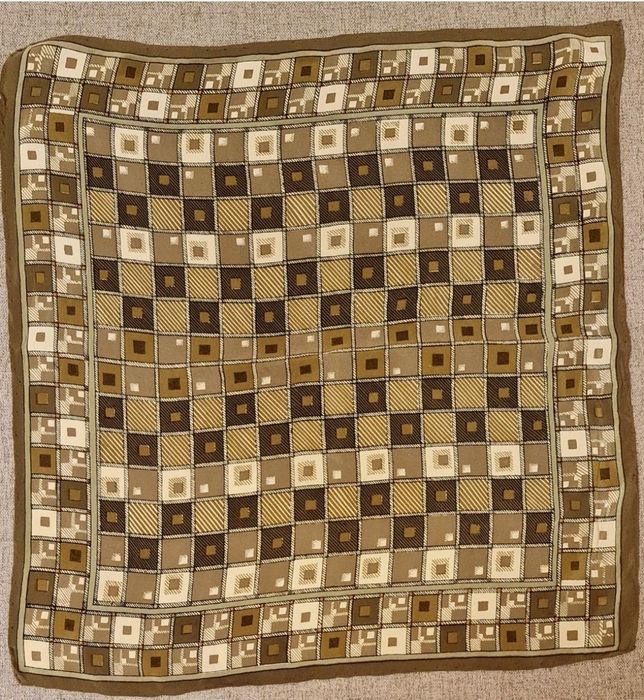 Apaszka, chustka, kolor oliwkowy,jak nowa