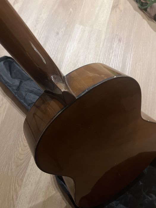 Viola antiga com capa