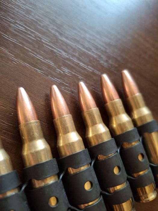 Bullet belt Ammo belt pas z nabojami rockowy .308 win  7,62