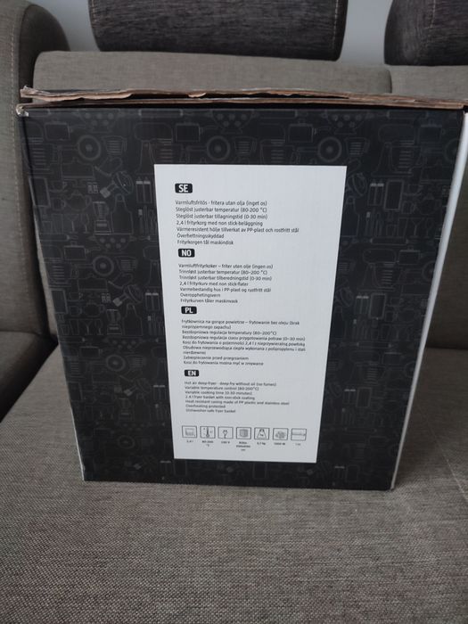 Frytkownica air fryer beztłuszczowa Menuett 1300W nowa okazja Konin