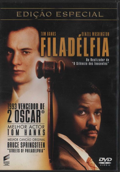 Dvd Filadélfia - drama - Tom Hanks/ Denzel Washington - 2 dvd's