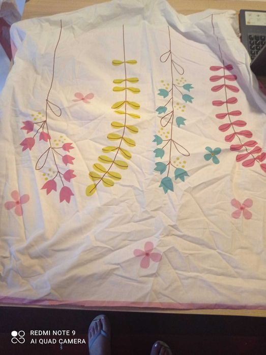 Capa de edredom reversível menina c/ fronha