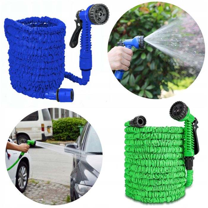 Wąż ogrodowy X-HOSE rozciągliwy 10 do 30m + pistolet