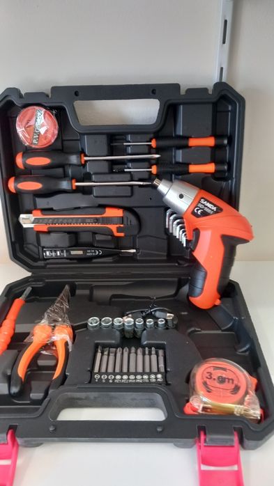 Kit ferramentas  máquina recarregável