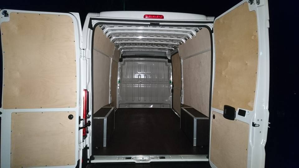 Citroen Jumper L2H2 zabezpieczenie paki zabudowa ze sklejki