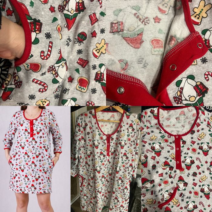 Жіноча тепла нічна сорочка для вагітних в пологовий