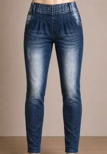 Calças/Leggings de ganga escura