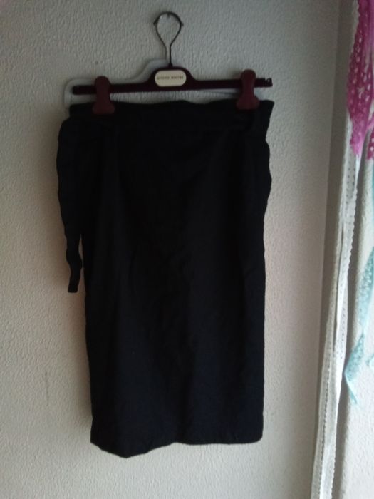 Saia preta M Massimo Dutti 99% lã
