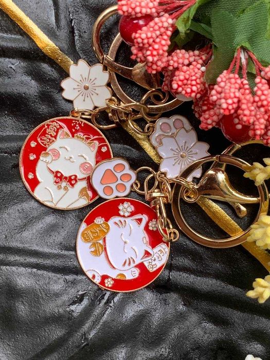 Брелок Maneki Neko Манекі неко Брелок з котиком манеки неко