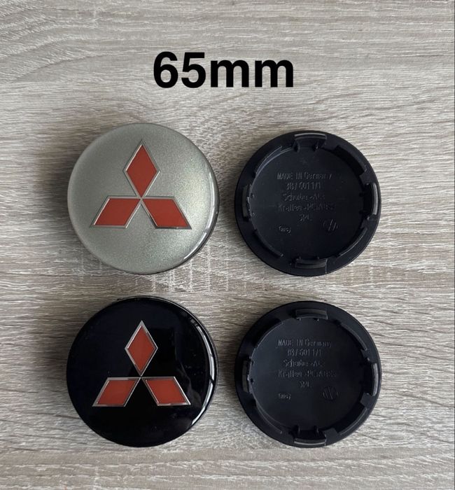 Conjunto 4 Centros Tampas Jantes Mitsubishi 56mm 60mm 65mm 68mm 75mm 81mm
