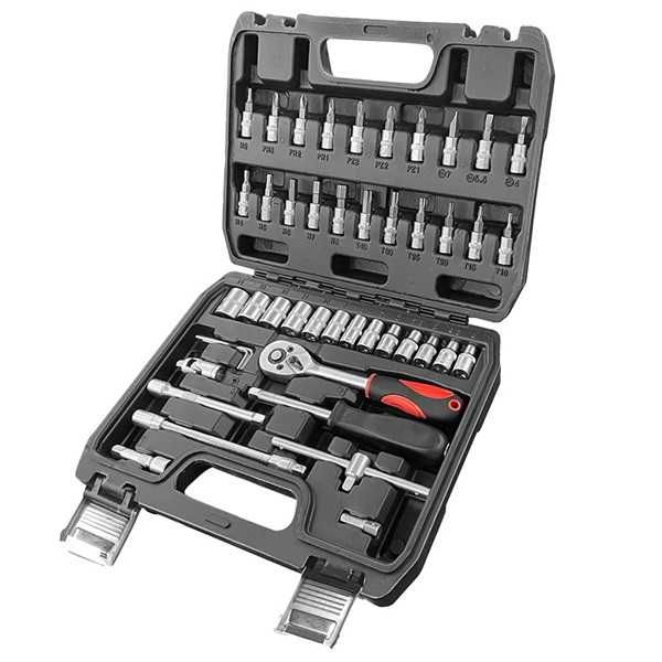 (Com Iva) Jogo de Chaves 1/4 HEX Bits Acrescentos de 47 Peças Toolhub