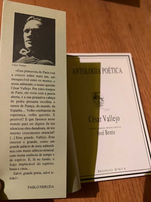 ANTOLOGIA POÉTICA     César Vallejo      portes incluídos