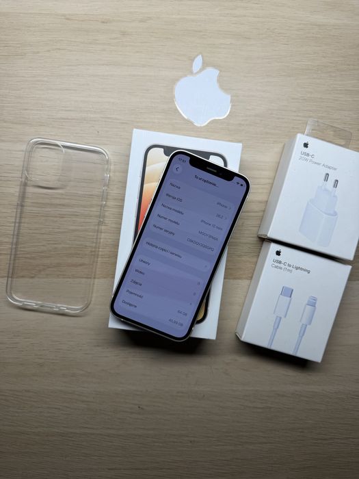 iPhone 12 mini 64gb biały bateria 100% komplet