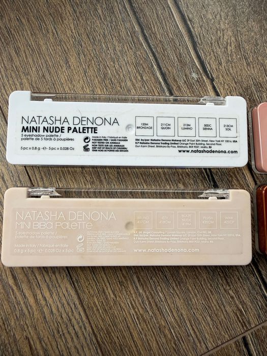 Zestaw mini paletek Natasha Denona - Retro, Bronze, Nude , Biba