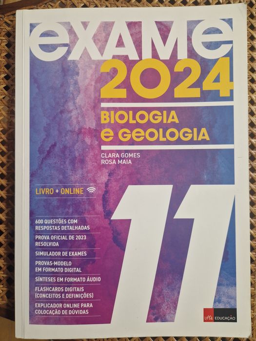 Livro "exame 2024" de biologia e geologia