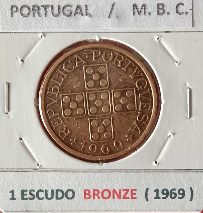 4 Moedas de 1 escudo da República Portuguesa