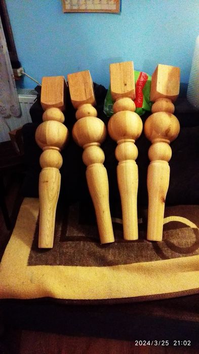 Nogi do stołu toczone