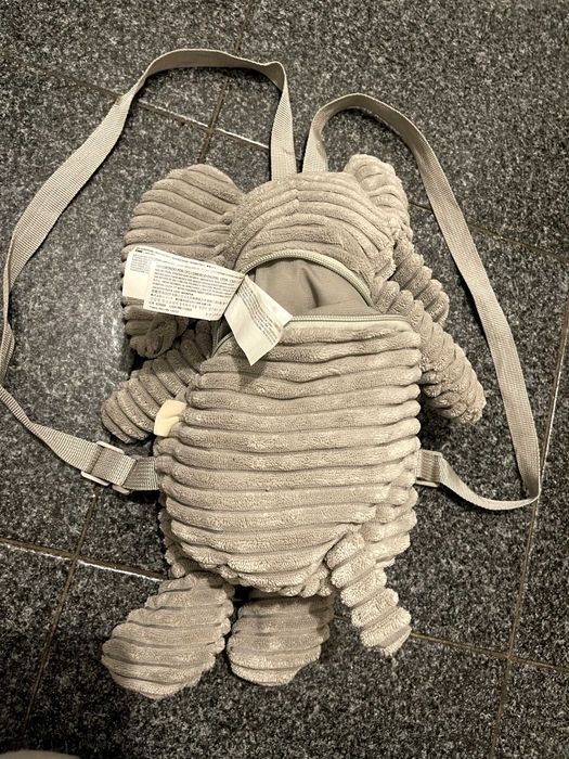 Mochila Infantil Elefante em Peluche – Super Fofa e Confortável