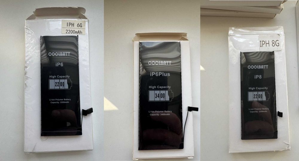 Распродажа аккумуляторов iPhone 5-13 Pro Max CoolBatt, Baseus,Alpha-C
