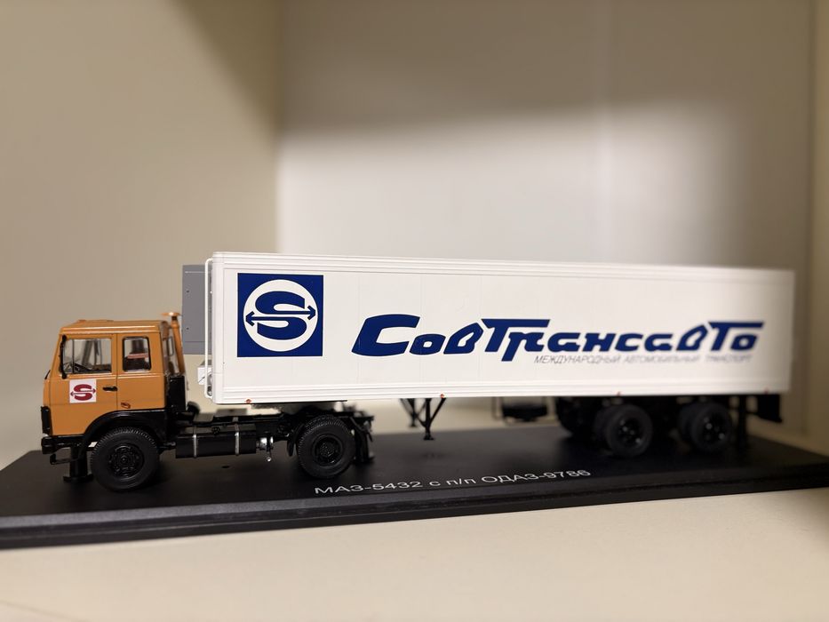 かつ МАЗ-5432 с п/п ОДАЗ-9786 «Совтрансавто» — SSM 1:43 (Металл): 4 800