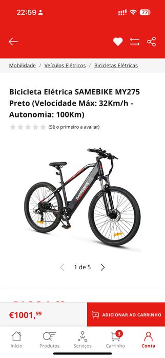 Bicicleta elétrica bom estado
