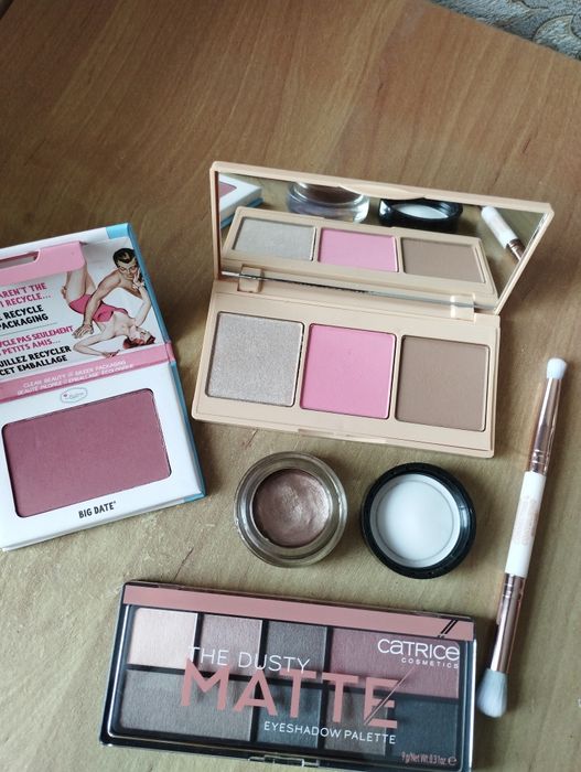 Косметичний набір палетка тіні рум'яна