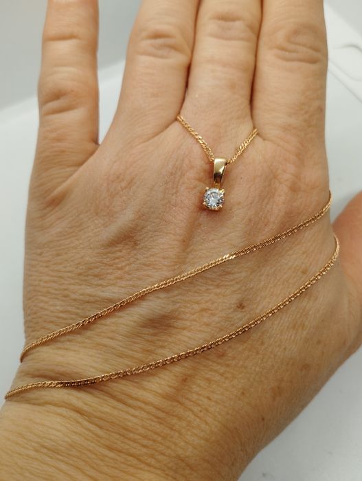 Золотая цепочка с кулончиком 2.63 грамма 50 см