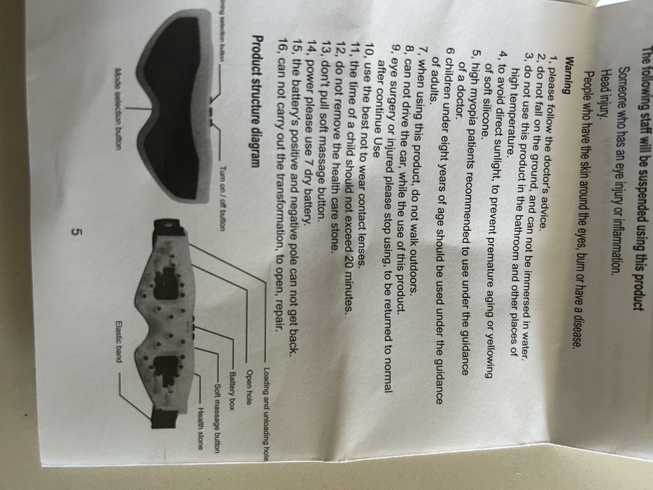 Massajador de olhos eletrico  - eletric eye massager