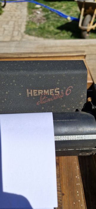 Secretária com máquina escrever Hermes standardo 6 - 1940/50