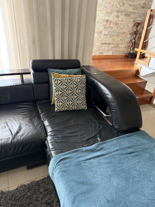 Sofá Chaise Longue preto