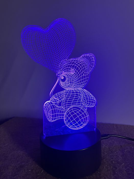 3D світильник ведмедик