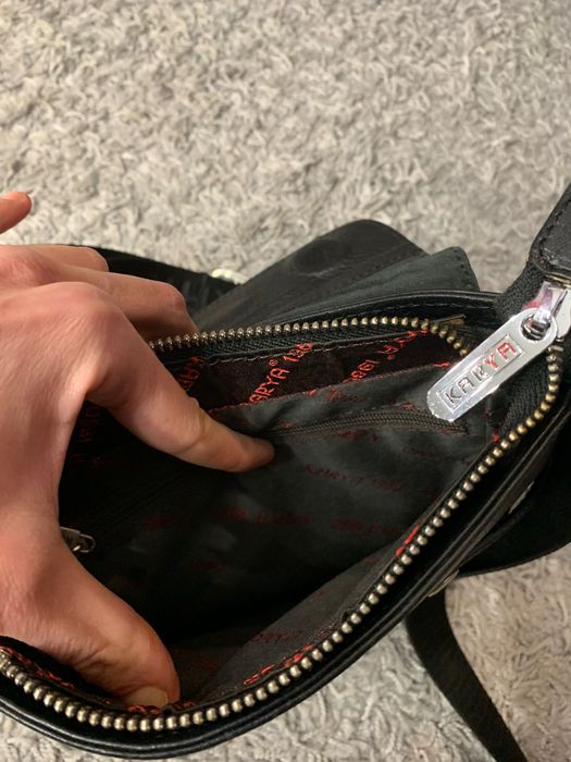 Мужская кожаная сумка через плечо Karya