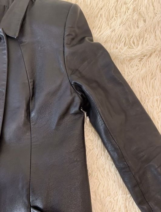 Пиджак удлиненный (натуральная кожа)