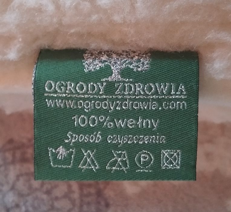 Poduszka wełniana z certyfikatem Woolmark